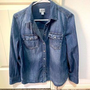 J. Crew blue Jean jacket/button down shirt